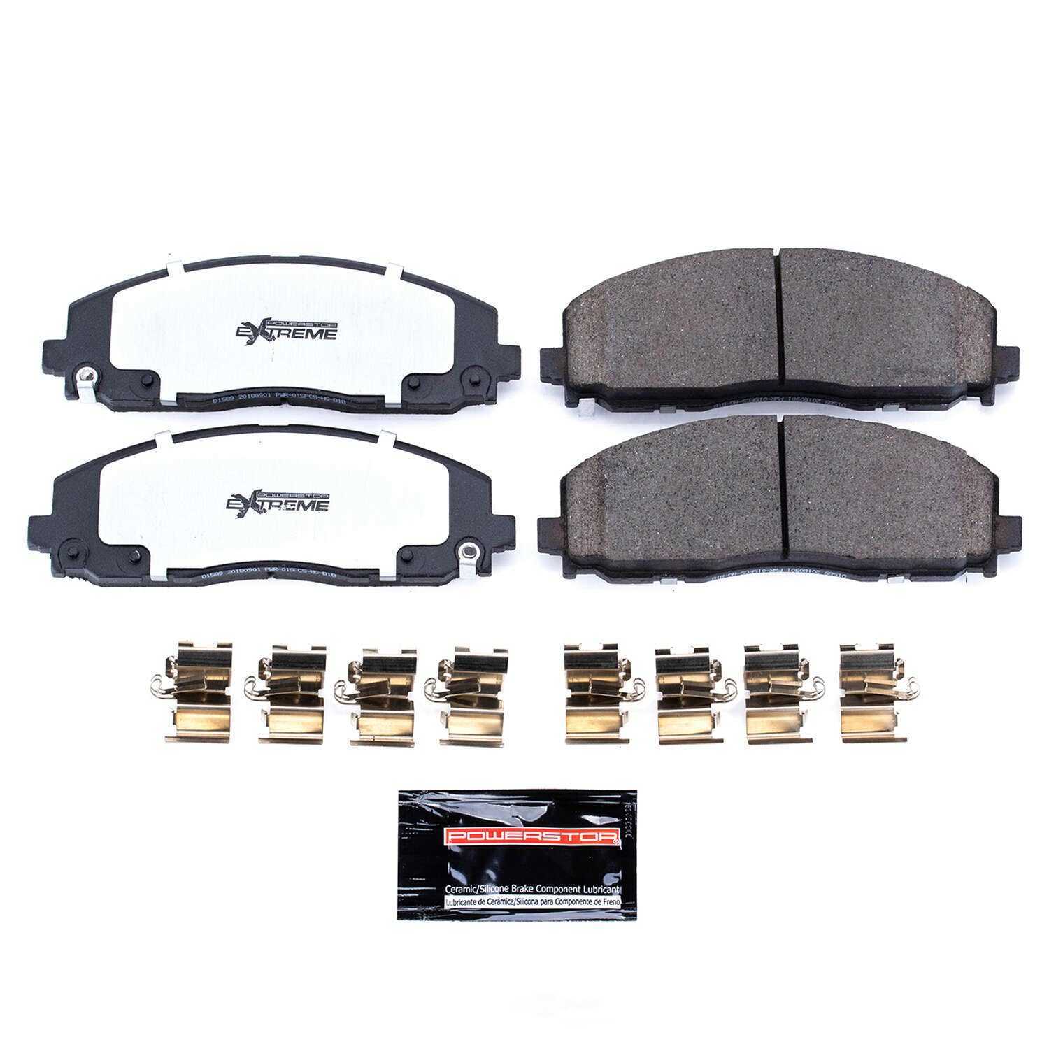 POWER STOP - Power Stop - Front Z36 Truck and SUV Carbon-Fiber Ceramic Brake Pads wit (Front) - PWS Z36-1589