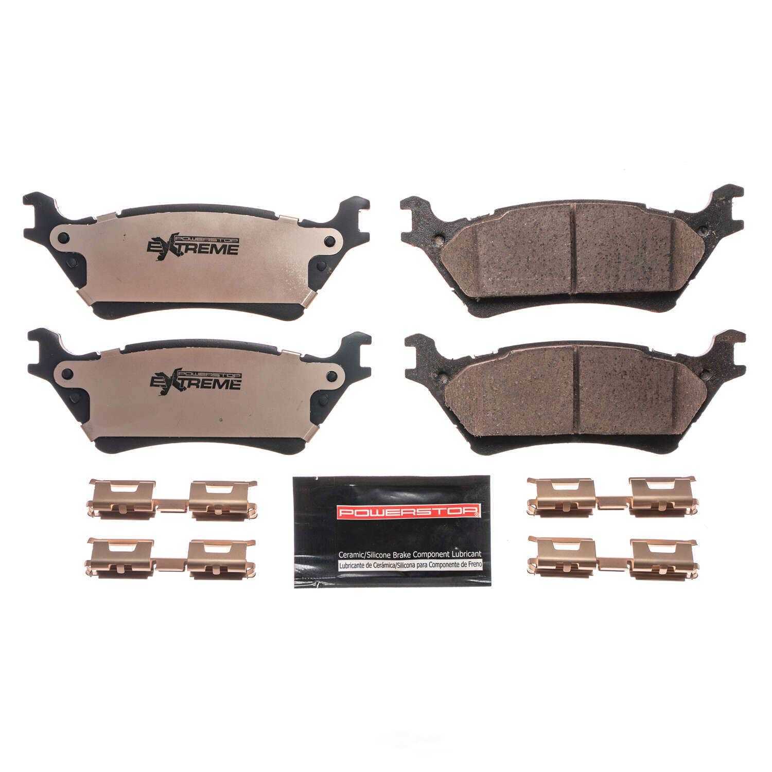 POWER STOP - Power Stop - Rear Z36 Truck and SUV Carbon-Fiber Ceramic Brake Pads with (Rear) - PWS Z36-1602