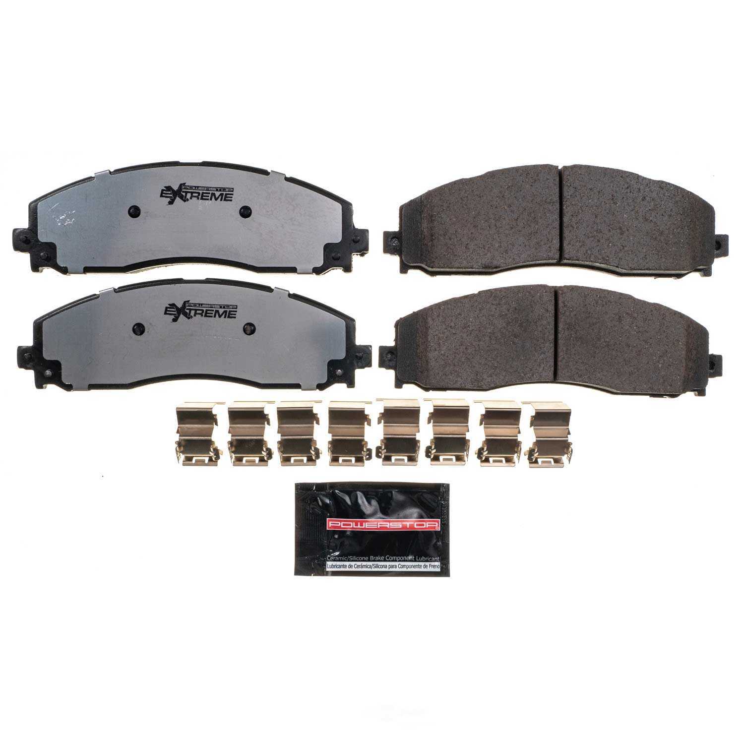 POWER STOP - Power Stop - Rear Z36 Truck and SUV Carbon-Fiber Ceramic Brake Pads with (Rear) - PWS Z36-1691