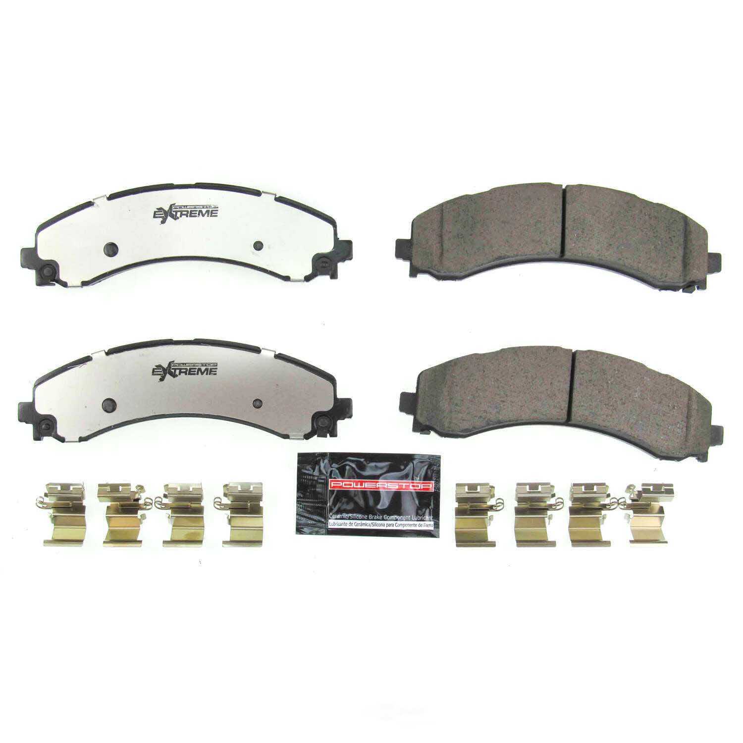 POWER STOP - Power Stop - Rear Z36 Truck and SUV Carbon-Fiber Ceramic Brake Pads with (Rear) - PWS Z36-2224
