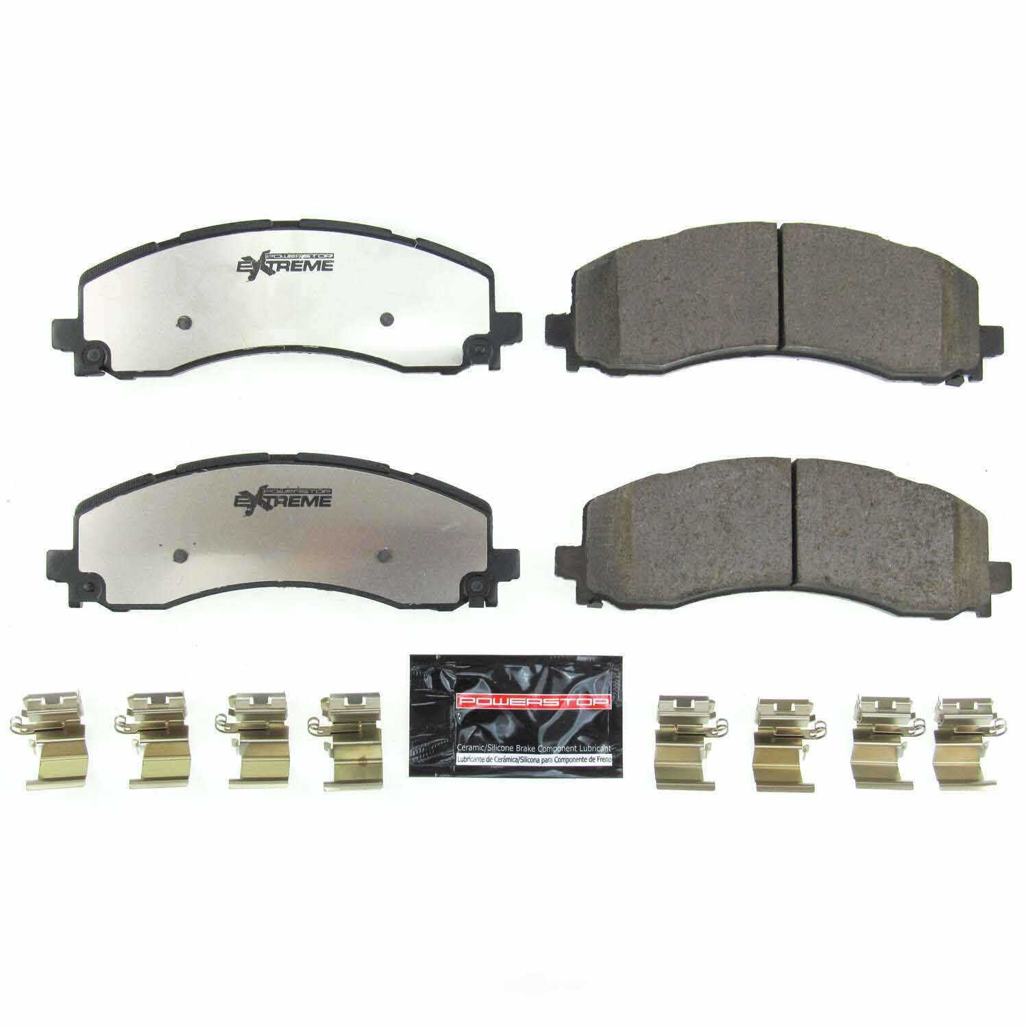 POWER STOP - Power Stop - Rear Z36 Truck and SUV Carbon-Fiber Ceramic Brake Pads with (Rear) - PWS Z36-2225