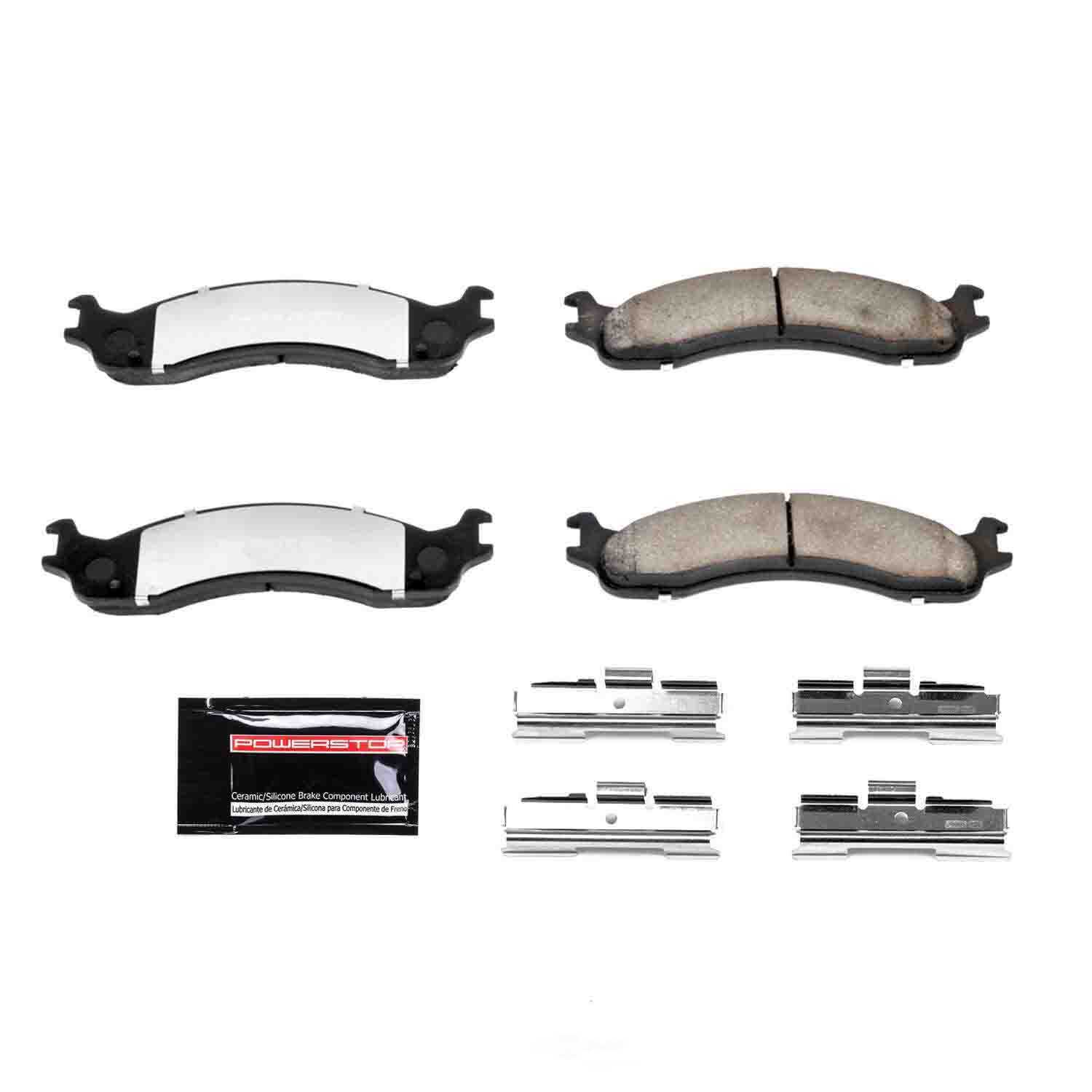 POWER STOP - Power Stop - Z36 Truck and SUV Carbon-Fiber Ceramic Brake Pads with Hard (Front) - PWS Z36-655
