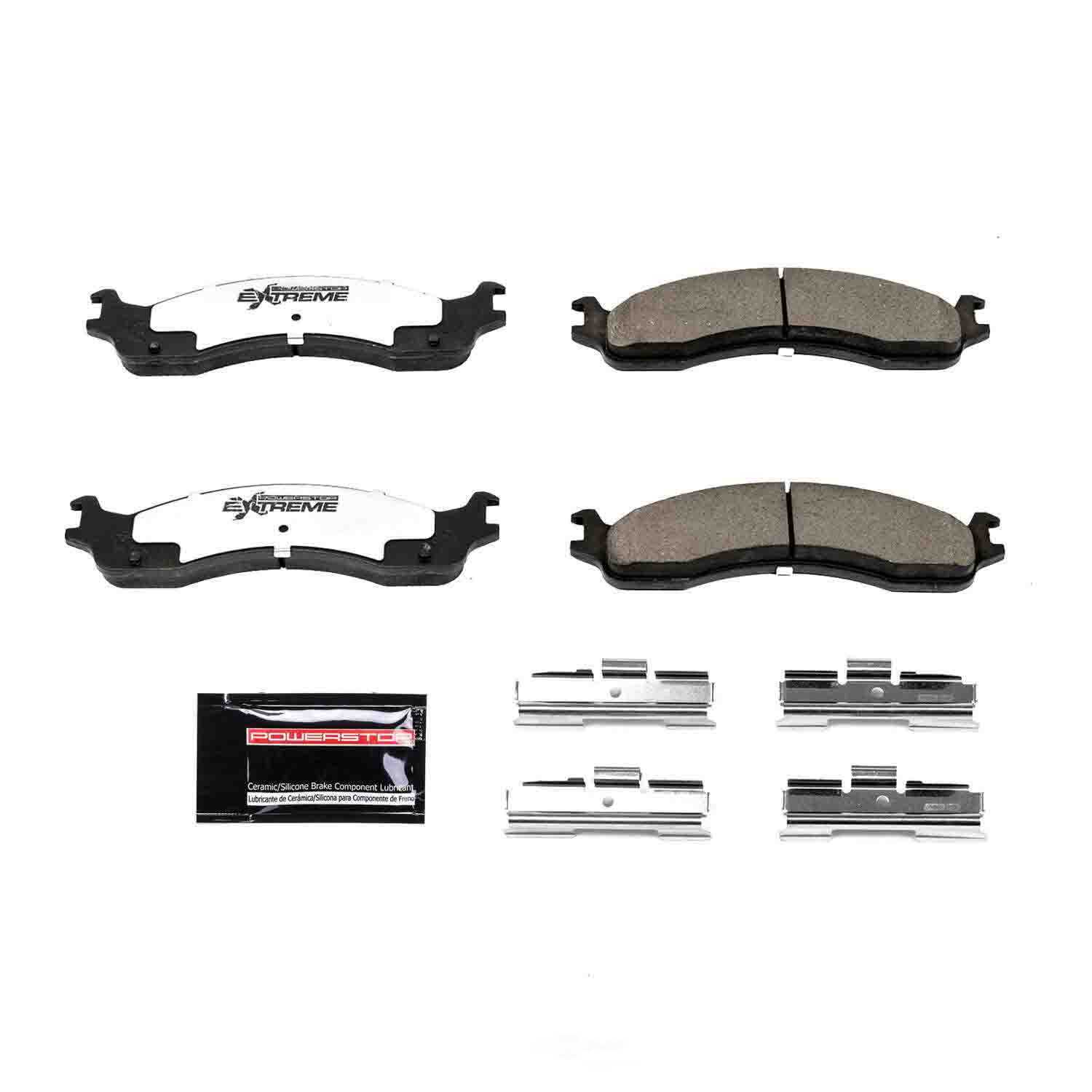 POWER STOP - Power Stop - Z36 Truck and SUV Carbon-Fiber Ceramic Brake Pads with Hard (Front) - PWS Z36-655A
