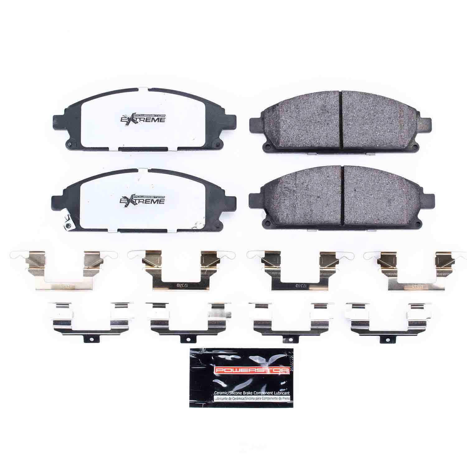 POWER STOP - Power Stop - Front Z36 Truck and SUV Carbon-Fiber Ceramic Brake Pads wit (Front) - PWS Z36-691
