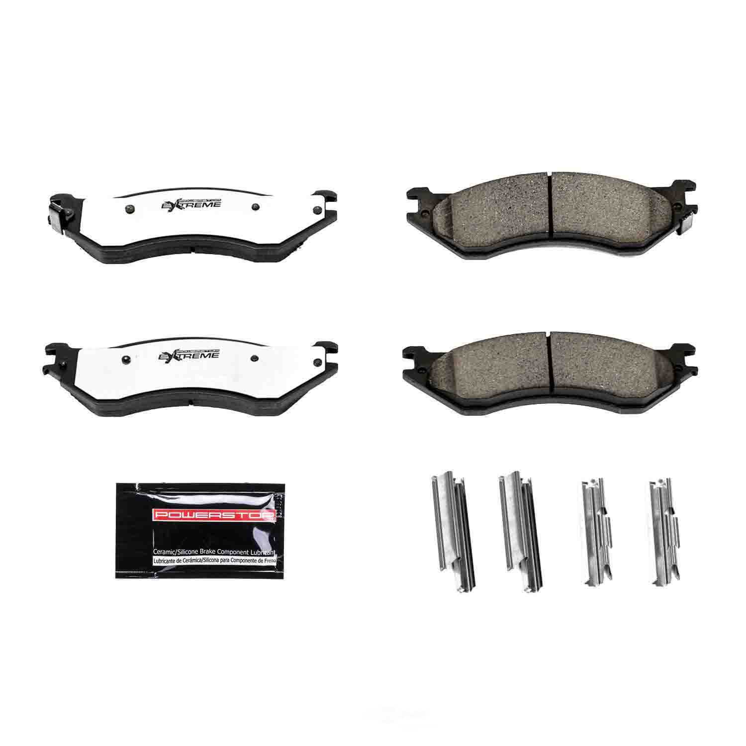 POWER STOP - Power Stop - Z36 Truck and SUV Carbon-Fiber Ceramic Brake Pads with Hard (Front) - PWS Z36-702