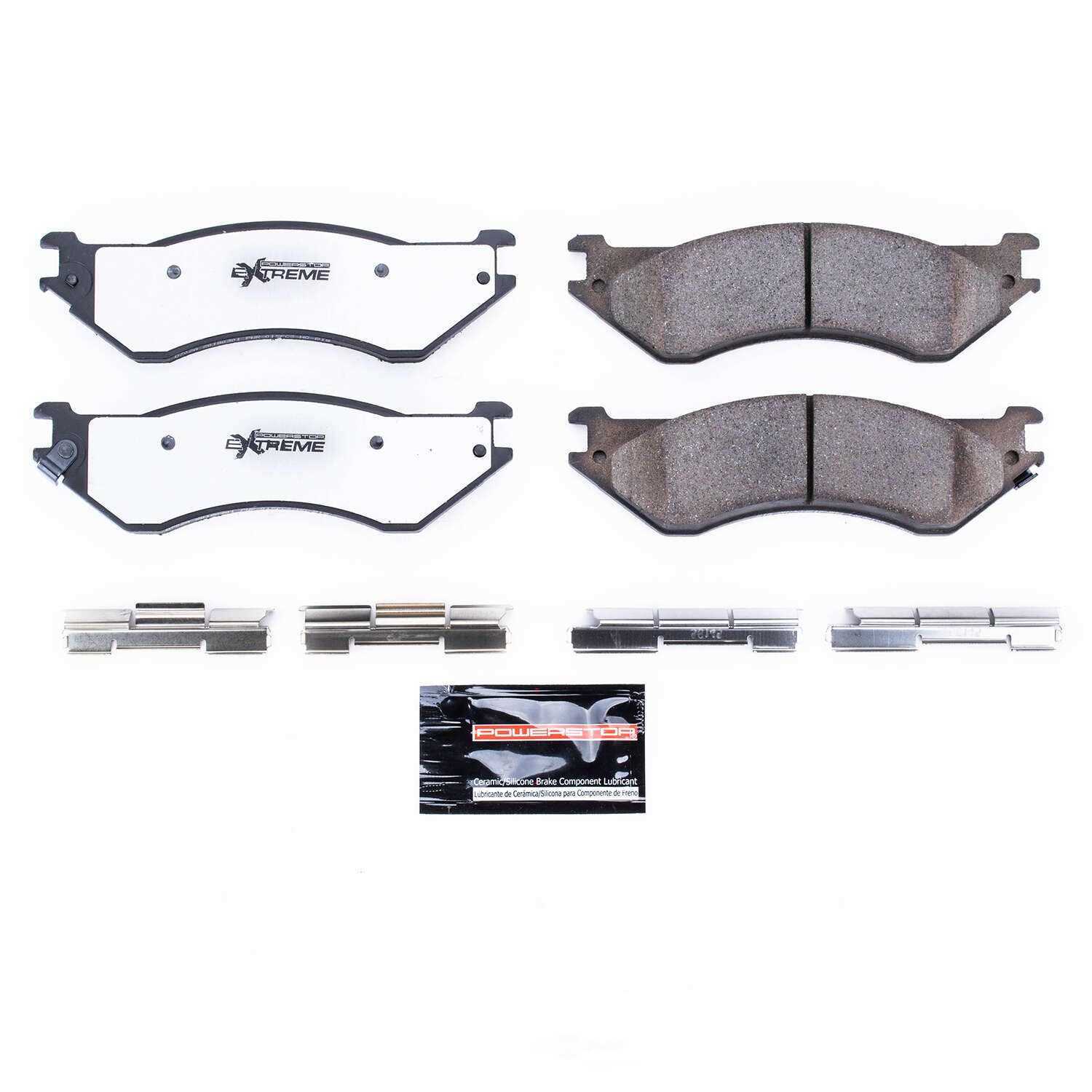 POWER STOP - Power Stop - Rear Z36 Truck and SUV Carbon-Fiber Ceramic Brake Pads with (Rear) - PWS Z36-702A