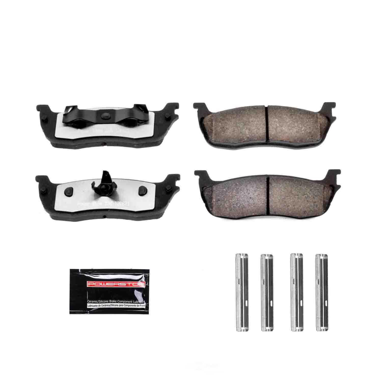 POWER STOP - Power Stop - Rear Z36 Truck and SUV Carbon-Fiber Ceramic Brake Pads with (Rear) - PWS Z36-711