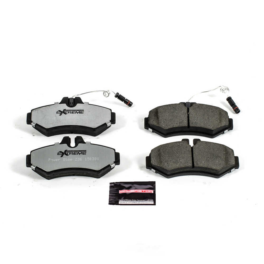 POWER STOP - Power Stop - Rear Z36 Truck and SUV Carbon-Fiber Ceramic Brake Pads with (Rear) - PWS Z36-928