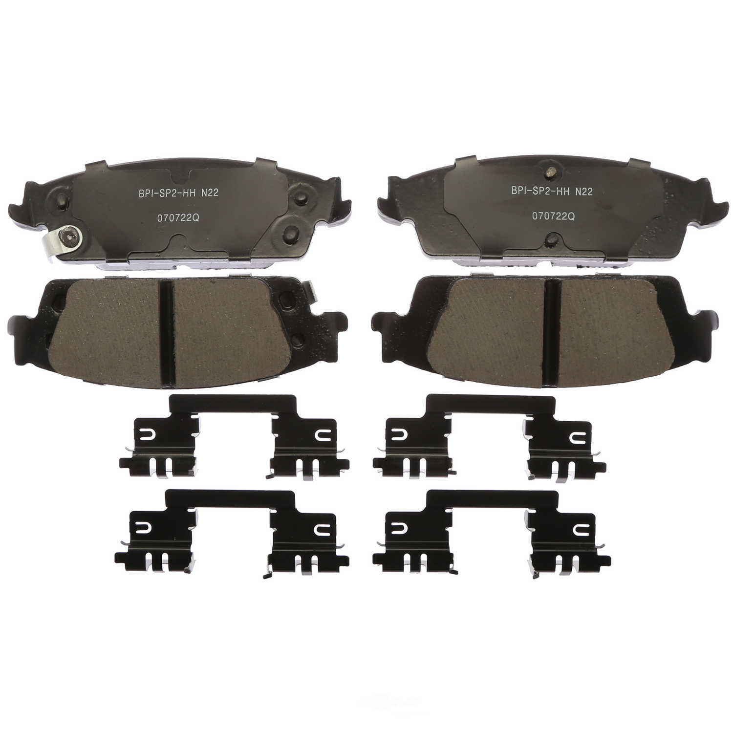 RAYBESTOS SP1707TRH — Rear Disc Brake Pad Set