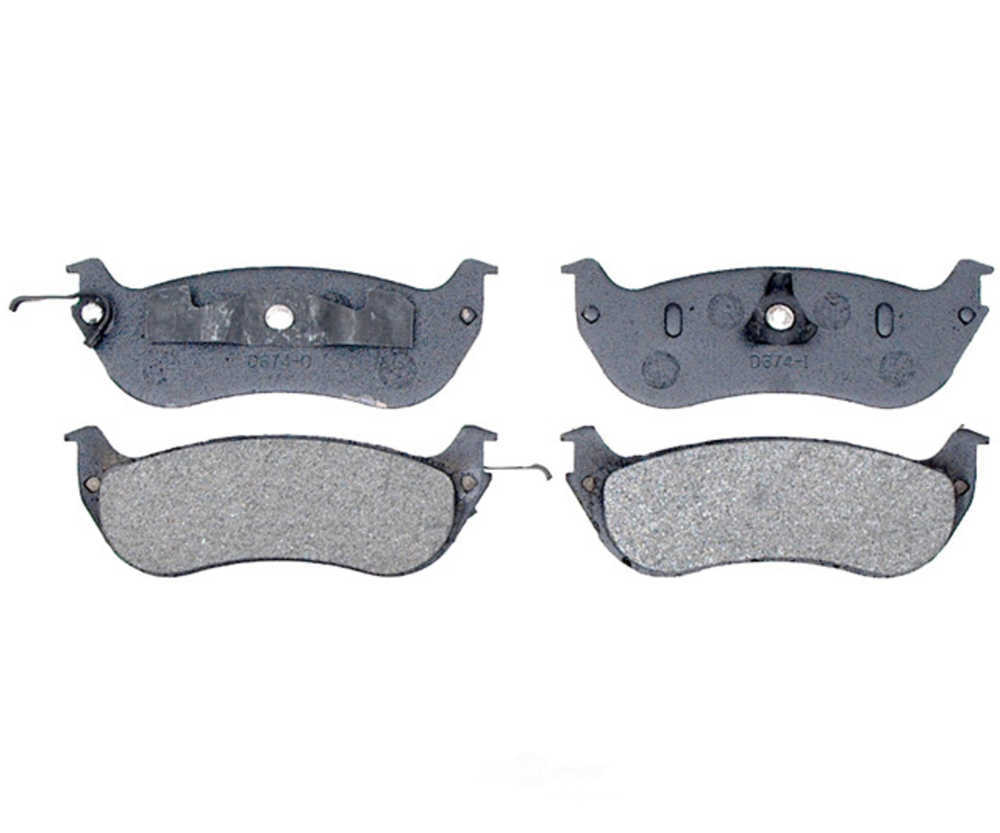 RAYBESTOS - Service Grade Metallic Disc Brake Pad Set (Rear) - RAY SGD674AM