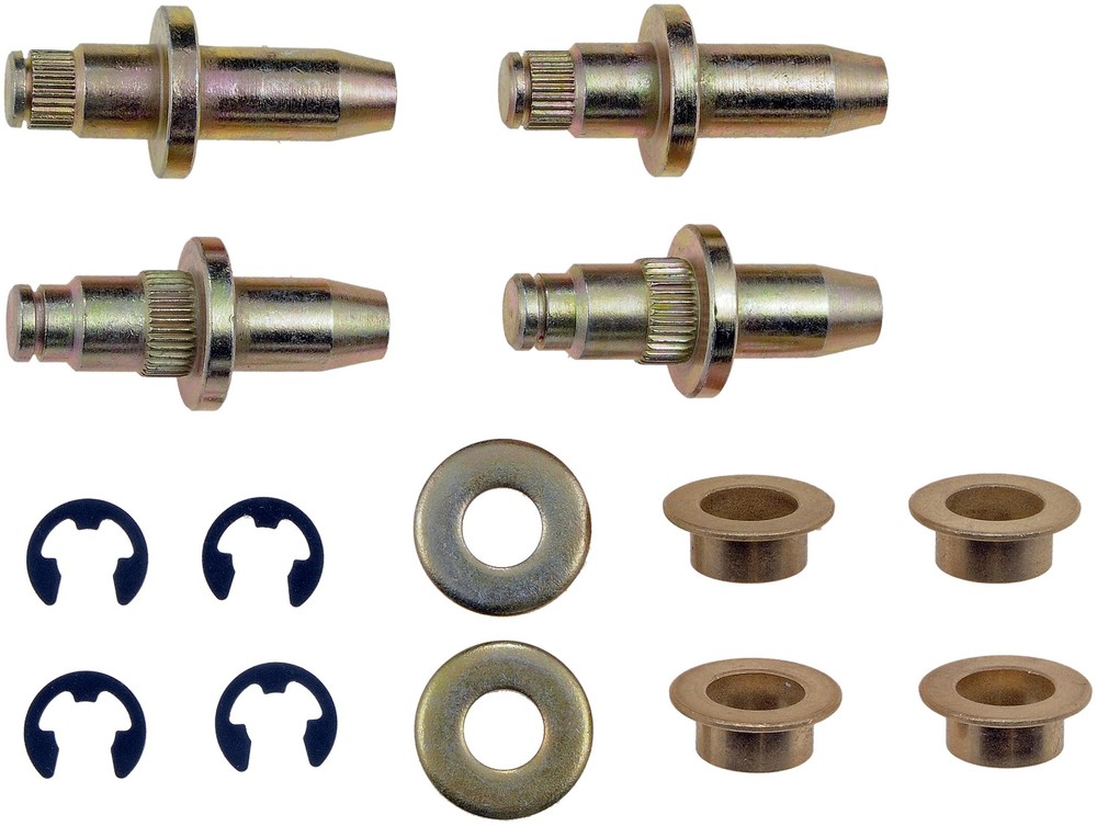 Door Hinge Pin And Bushing Kit - 4 Pins, 4 Bushings, 2 Washers, And 4 Clips