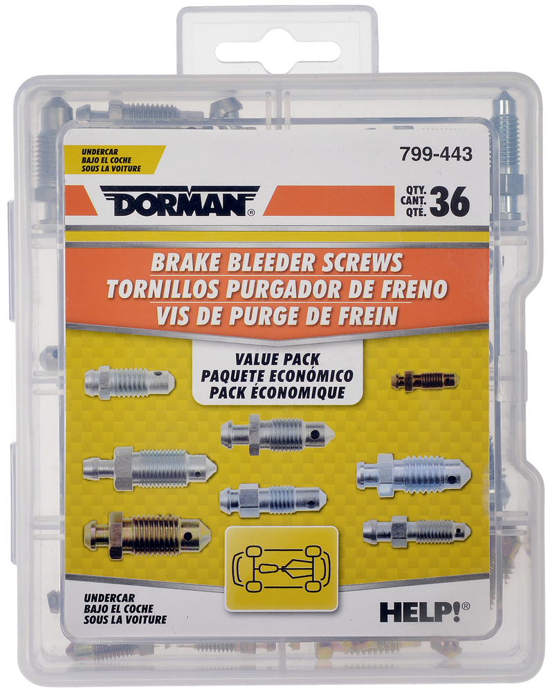 DORMAN - HELP - Brake Bleeder Screw Set - RNB 799-443