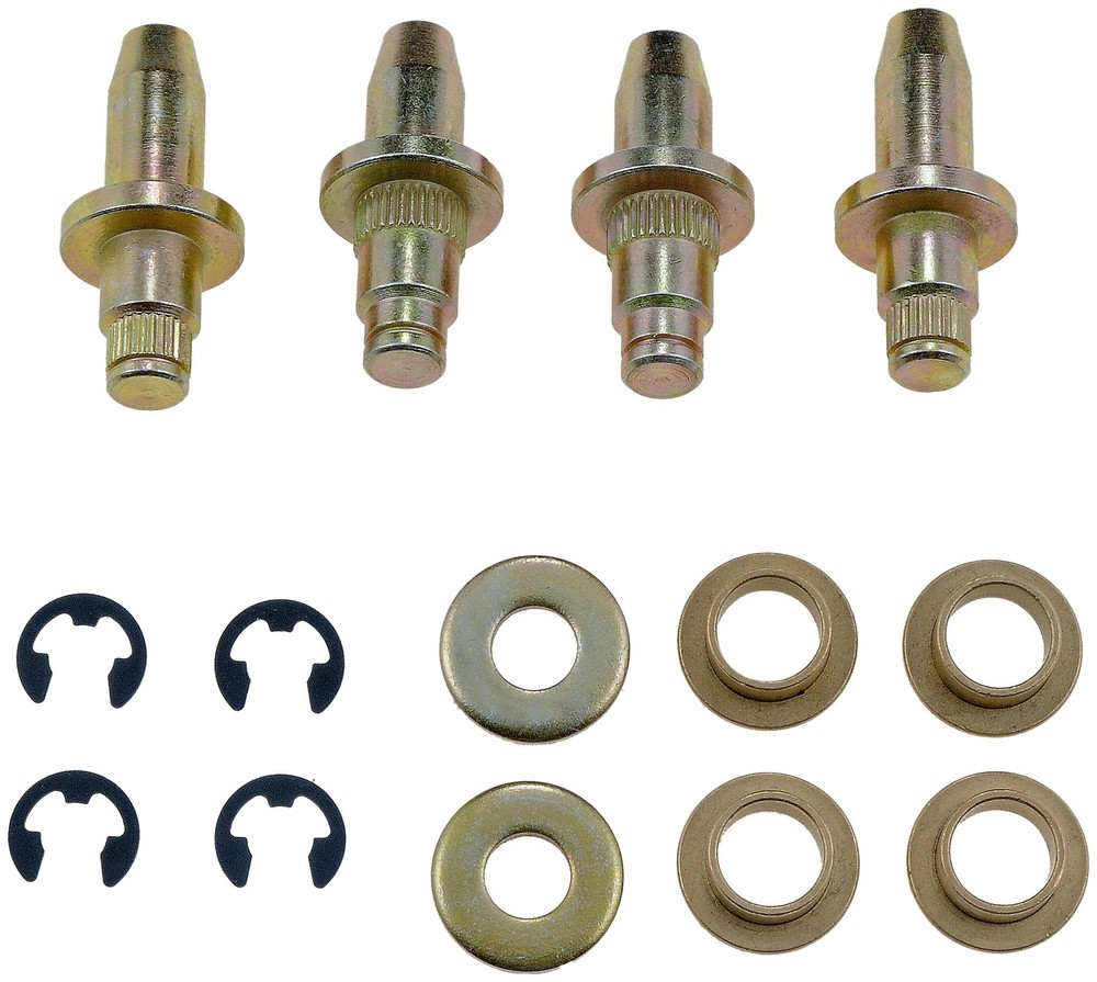 Door Hinge Pin And Bushing Kit - 4 Pins, 4 Bushings, 2 Washers, And 4 Clips