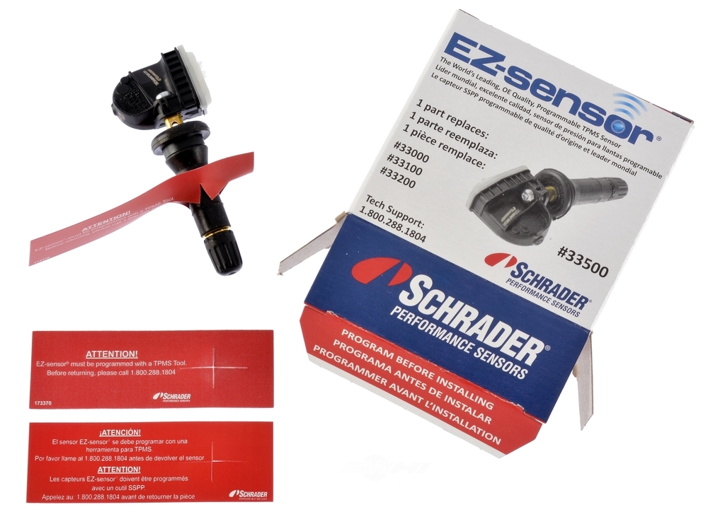 SCHRADER ELECTRONICS - Tire Pressure Monitoring System Programmable Sensor - SAP 33500