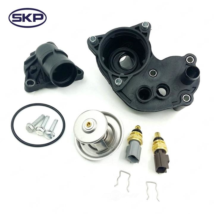 SKP - Engine Coolant Thermostat / Water Outlet Assembly - SKP SK121091