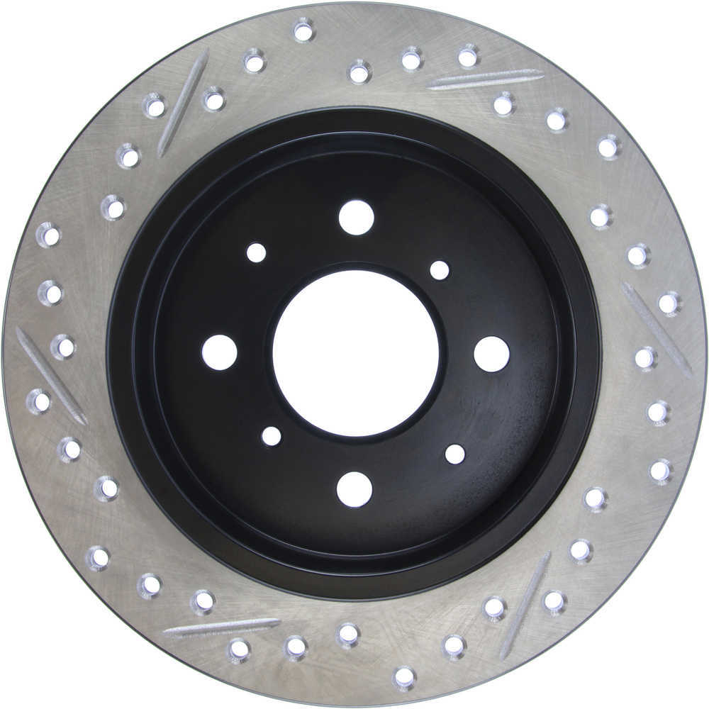 STOPTECH - StopTech Sport Cross-Drilled & Slotted Disc Brake Rotors - SOH 127.40017L