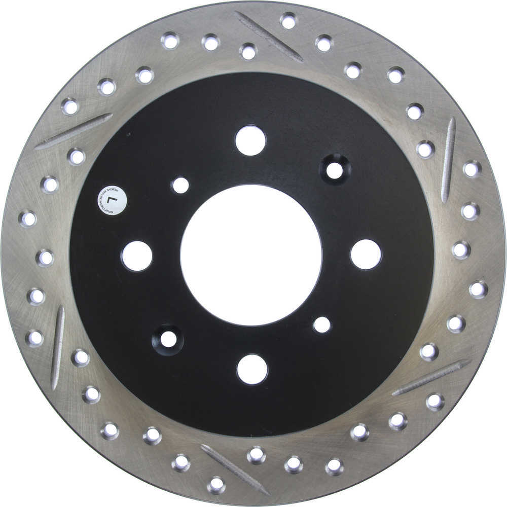 STOPTECH - StopTech Sport Cross-Drilled & Slotted Disc Brake Rotors - SOH 127.40017L