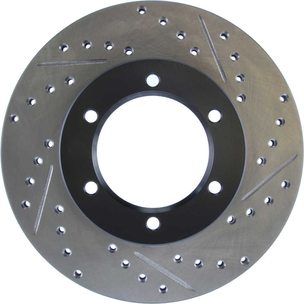 STOPTECH - StopTech Sport Cross-Drilled & Slotted Disc Brake Rotors - SOH 127.44044L