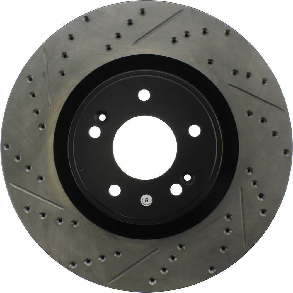 STOPTECH - StopTech Sport Cross-Drilled & Slotted Disc Brake Rotors - SOH 127.51036R