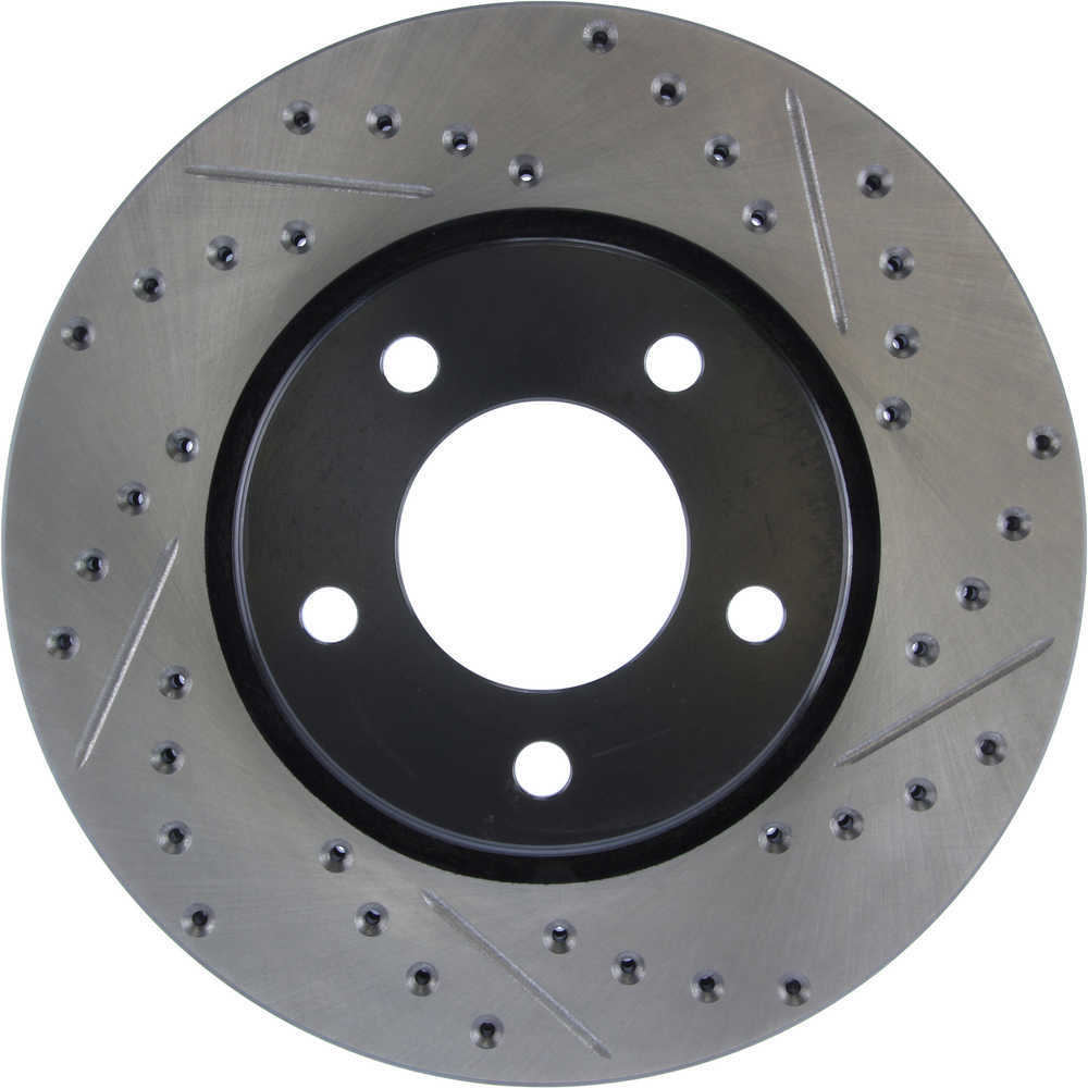 STOPTECH - StopTech Sport Cross-Drilled & Slotted Disc Brake Rotors - SOH 127.67049L