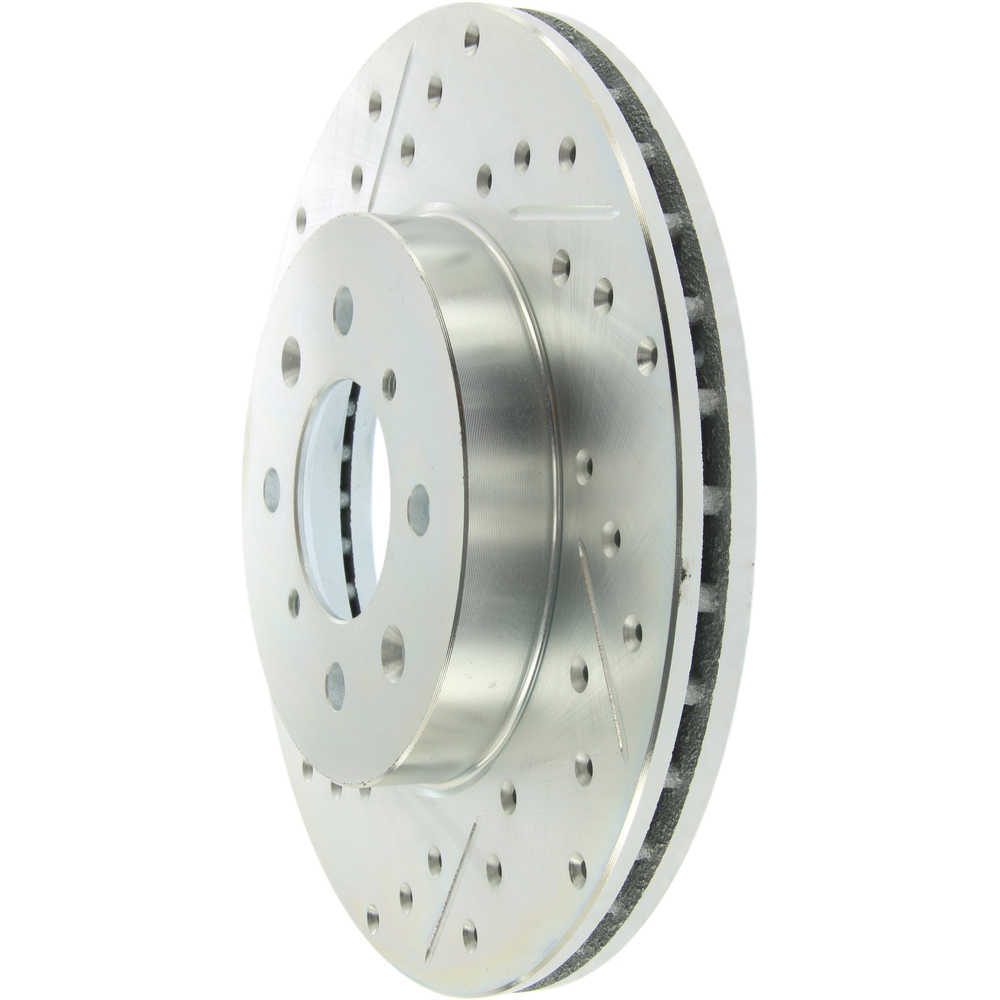 STOPTECH - StopTech Select Sport Cross-Drilled & Slotted Disc Brake Rotors - SOH 227.40021R