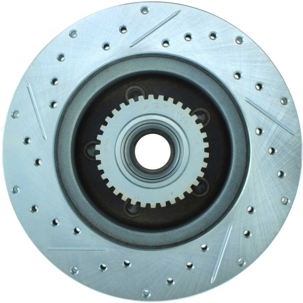 STOPTECH - StopTech Select Sport Cross-Drilled & Slotted Disc Brake Rotors (Front Left) - SOH 227.62035L