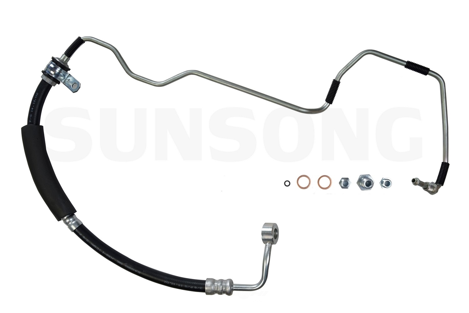 SUNSONG NORTH AMERICA - Power Steering Pressure Line Hose Assembly (Pump To Rack) - SUG 3401124