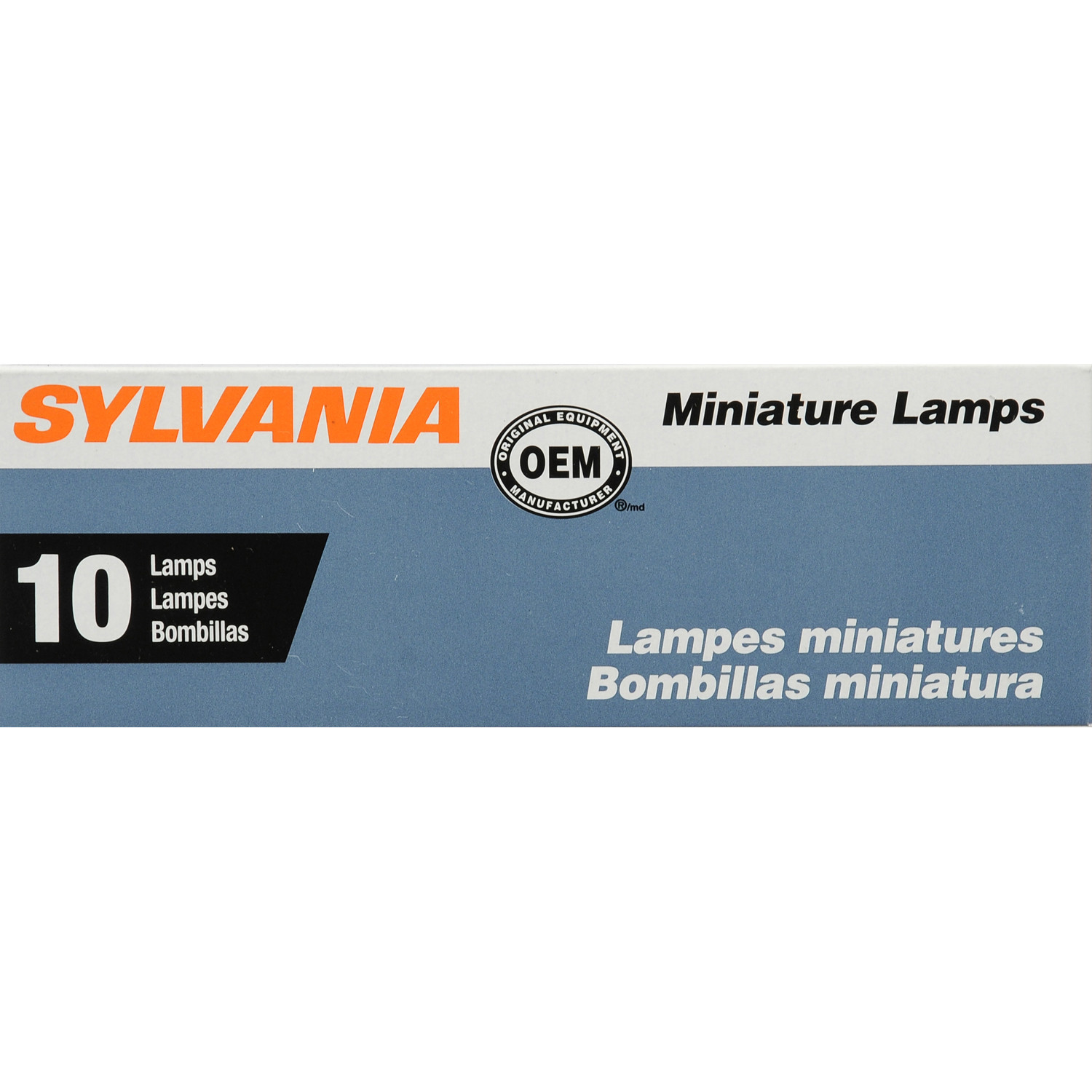 SYLVANIA RETAIL PACKS - 10-Pack Box License Light Bulb - SYR 67.TP