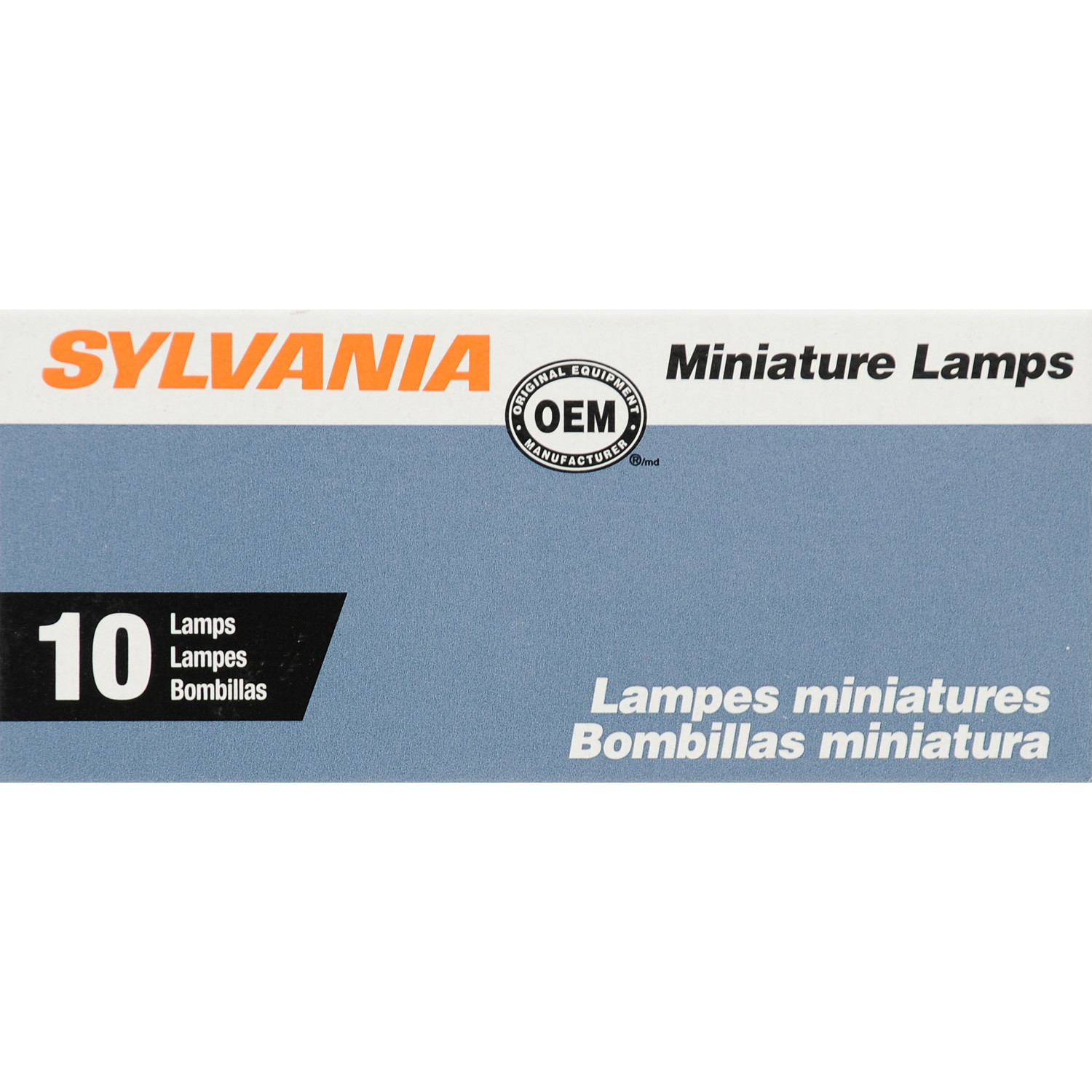 SYLVANIA RETAIL PACKS - 10-Pack Box Instrument Panel Light Bulb - SYR PC74.TP