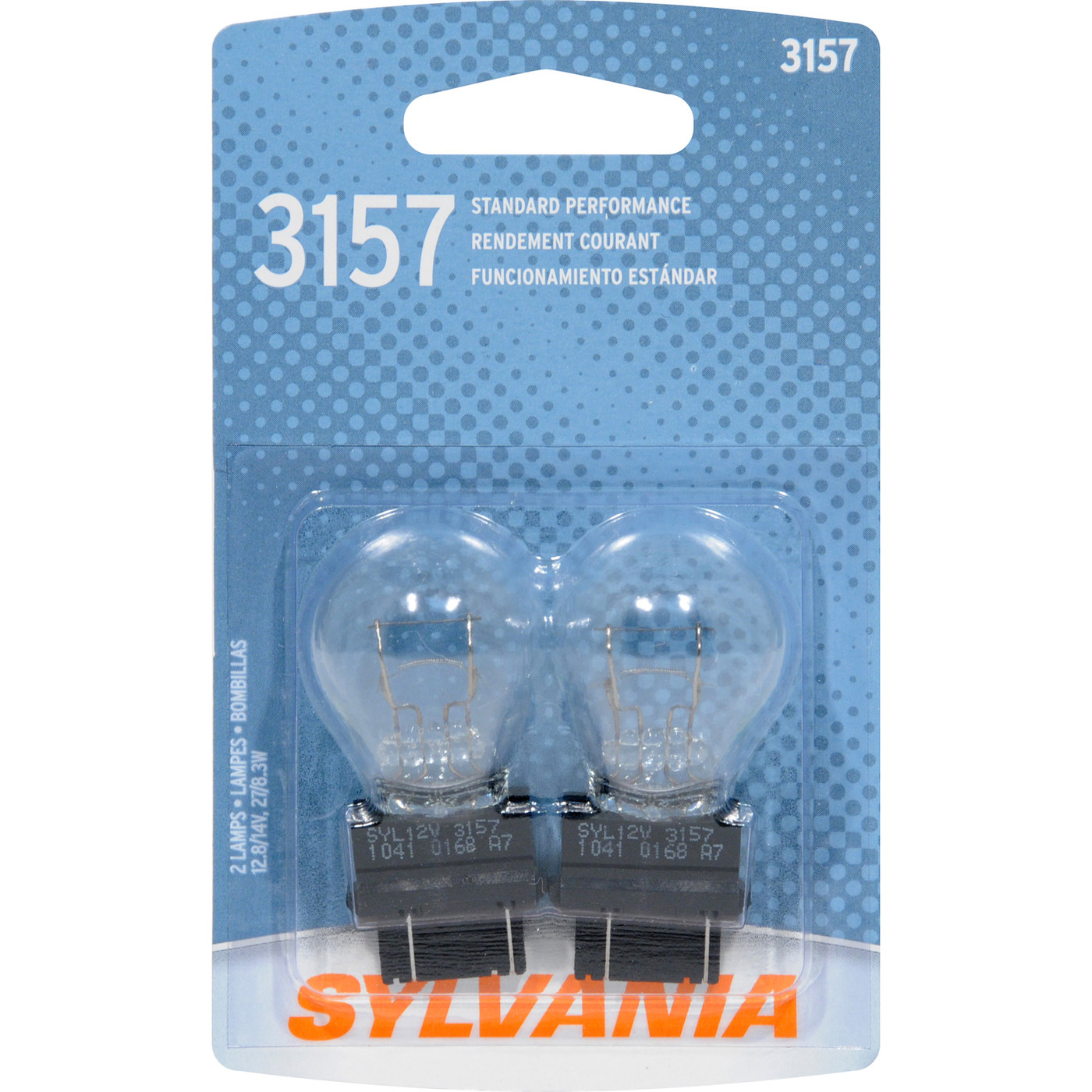 SYLVANIA RETAIL PACKS - Blister Pack Twin Side Marker Light Bulb (Front) - SYR 3157.BP2