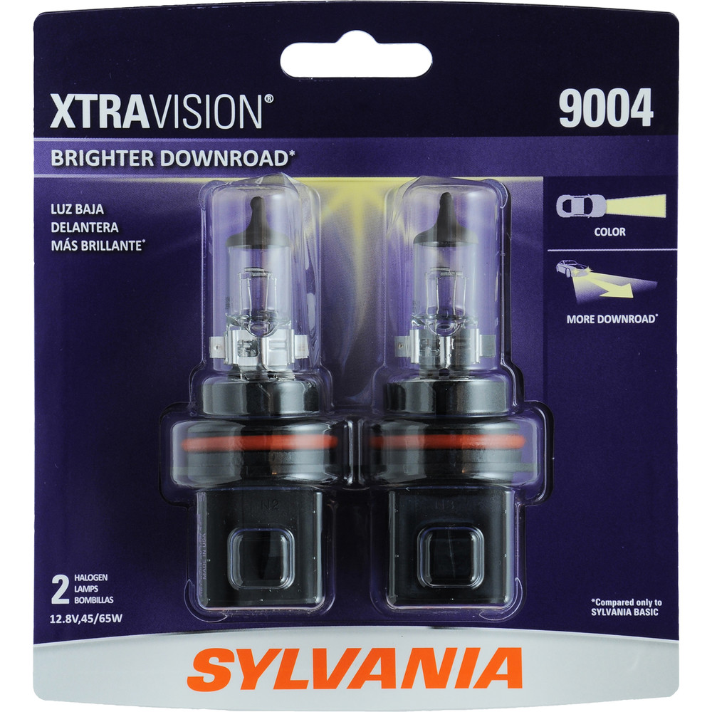 SYLVANIA RETAIL PACKS - XtraVision Blister Pack Twin Headlight Bulb (High Beam and Low Beam) - SYR 9004XV.BP2