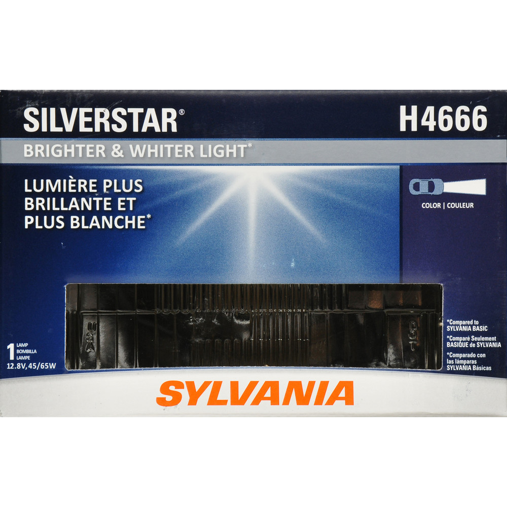 SYLVANIA RETAIL PACKS - SilverStar Box Headlight Bulb (High Beam and Low Beam) - SYR H4666ST.BX