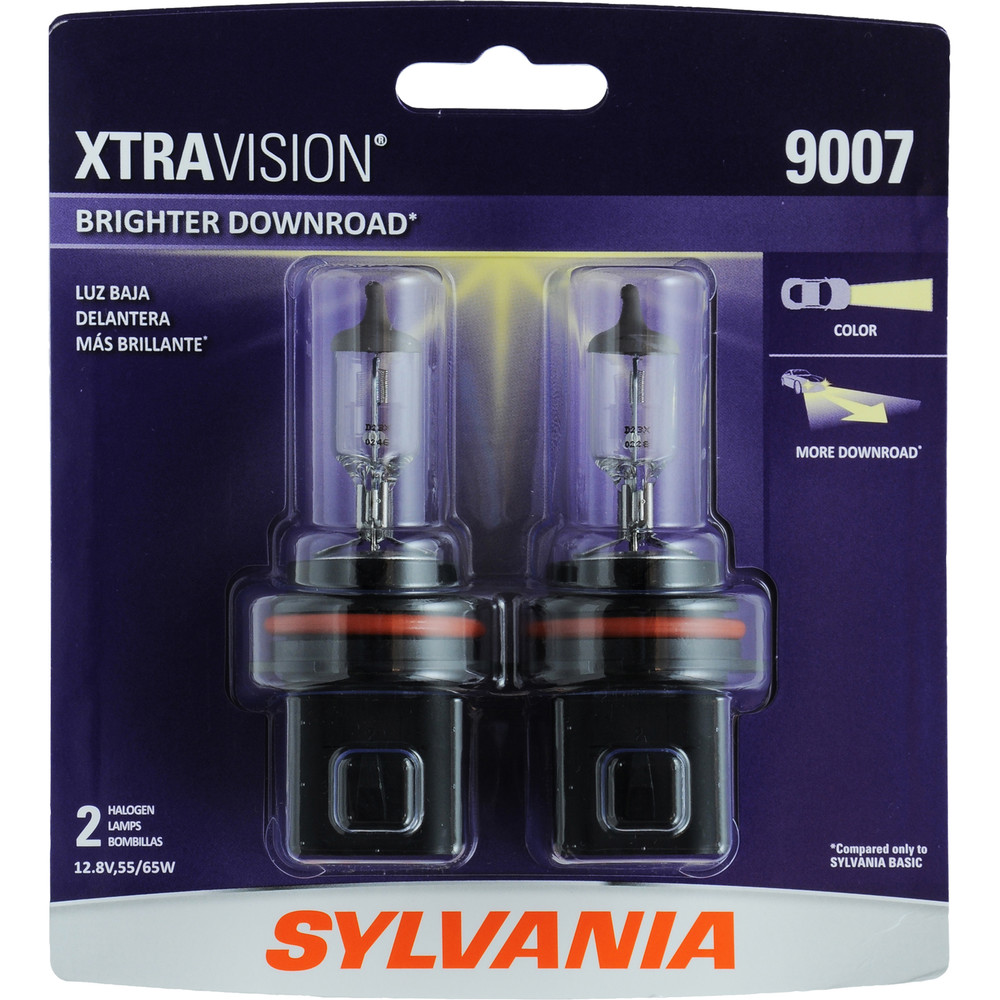 SYLVANIA RETAIL PACKS - XtraVision Blister Pack Twin Headlight Bulb (High Beam and Low Beam) - SYR 9007XV.BP2