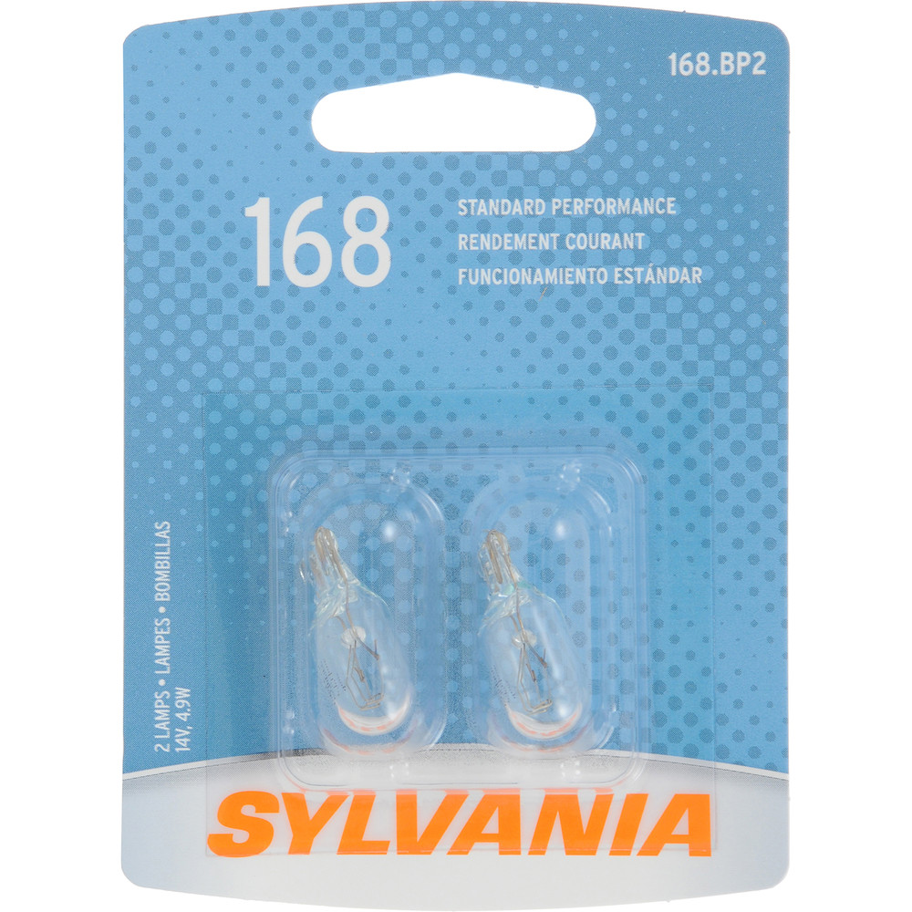 SYLVANIA RETAIL PACKS - Blister Pack Twin Map Light Bulb - SYR 168.BP2