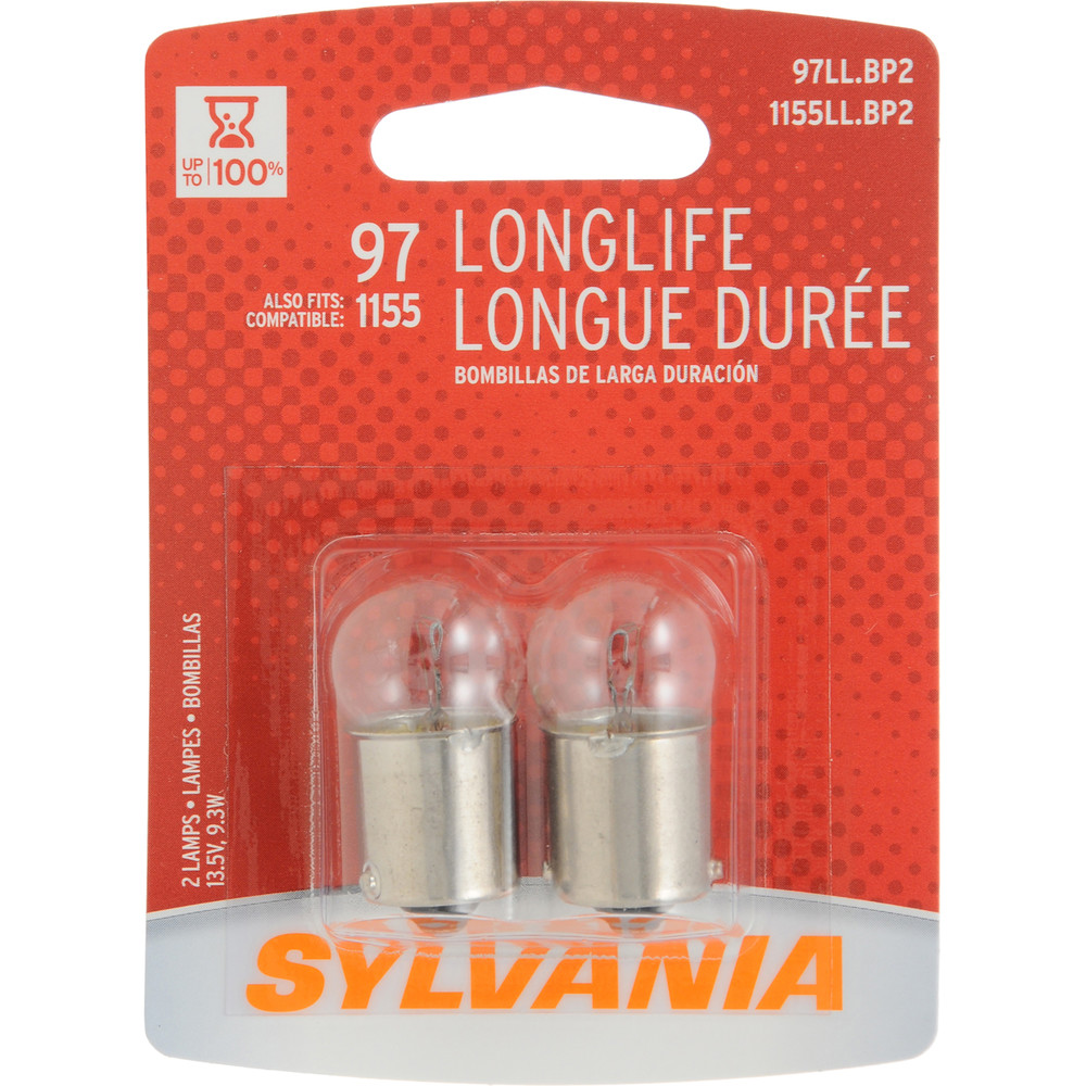 SYLVANIA RETAIL PACKS - Long Life Blister Pack Twin License Light Bulb - SYR 97LL.BP2