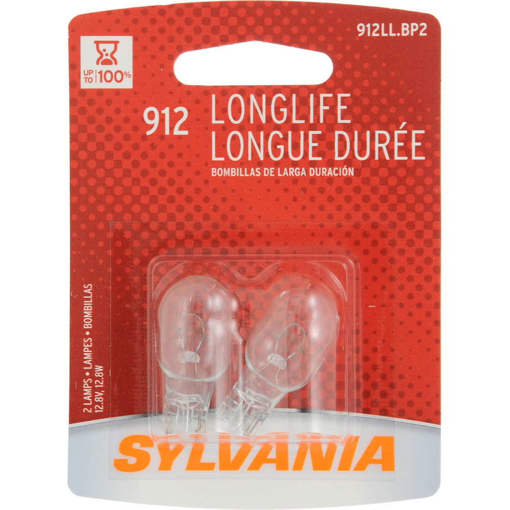 SYLVANIA RETAIL PACKS - Long Life Blister Pack Twin Door Mirror Illumination Light Bulb - SYR 912LL.BP2