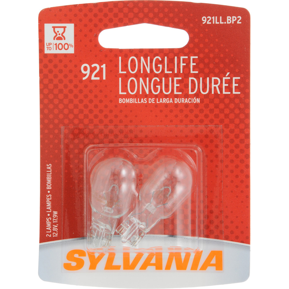 SYLVANIA RETAIL PACKS - Long Life Blister Pack Twin Center High Mount Stop Light Bulb (Center) - SYR 921LL.BP2