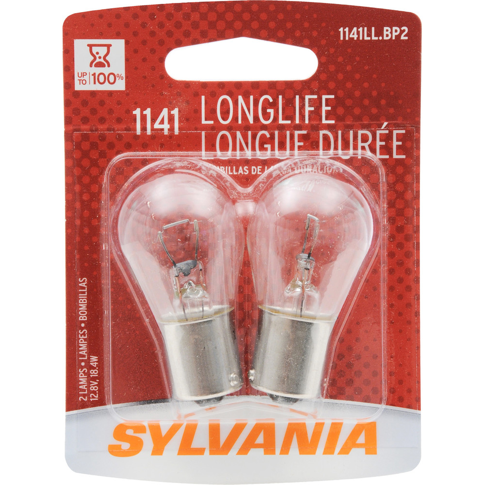 SYLVANIA RETAIL PACKS - Long Life Blister Pack Twin Back Up Light Bulb - SYR 1141LL.BP2