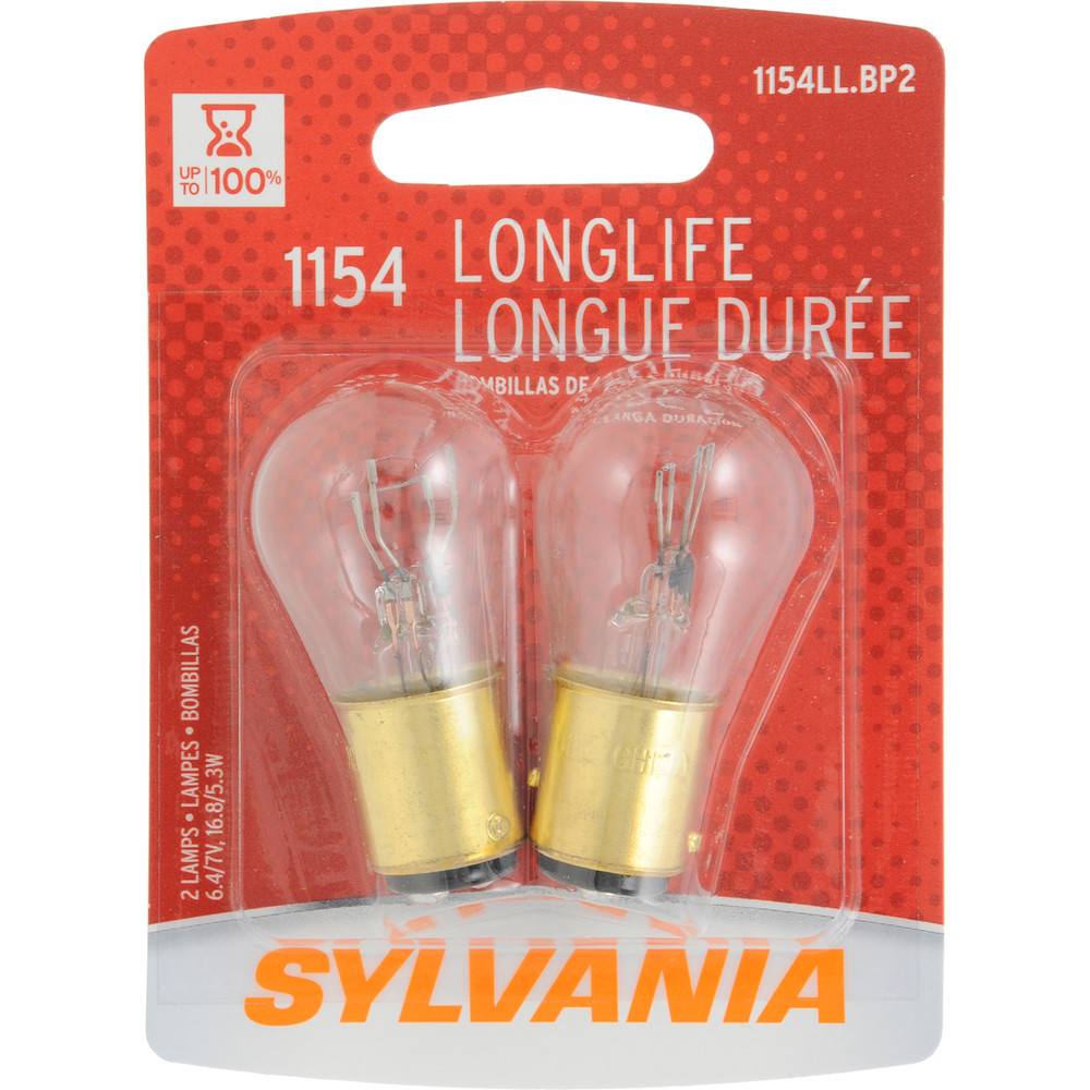 SYLVANIA RETAIL PACKS - Long Life Blister Pack Twin Turn Signal Light Bulb (Rear) - SYR 1154LL.BP2