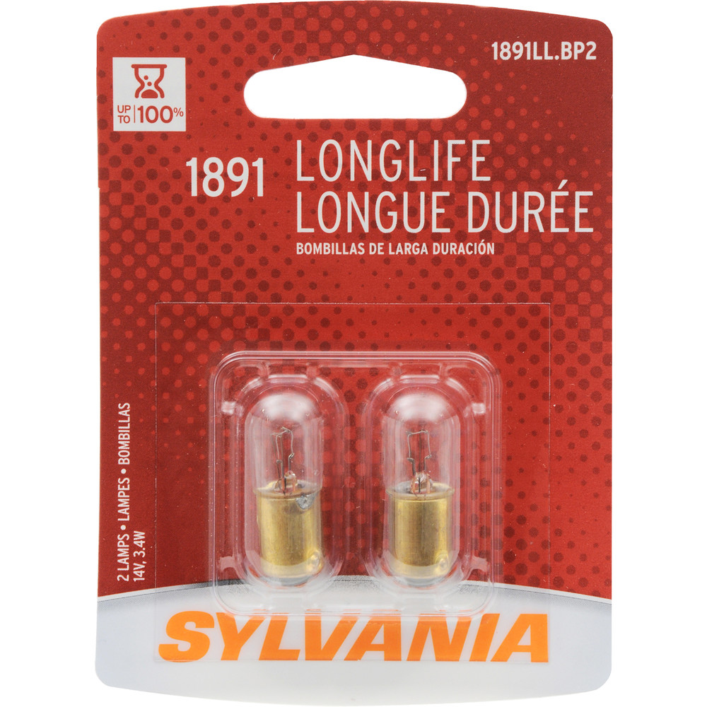 SYLVANIA RETAIL PACKS - Long Life Blister Pack Twin Ash Tray Light Bulb - SYR 1891LL.BP2
