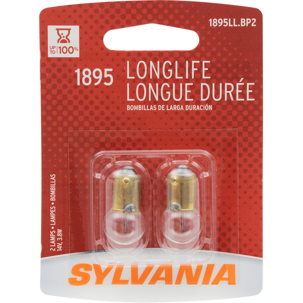 SYLVANIA RETAIL PACKS - Long Life Blister Pack Twin Turn Signal Indicator Light Bulb - SYR 1895LL.BP2