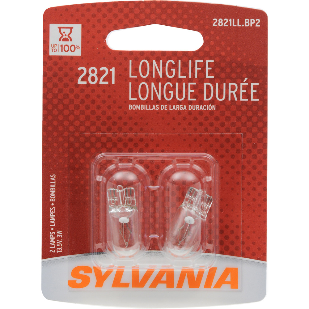 SYLVANIA RETAIL PACKS - Long Life Blister Pack Twin Side Marker Light Bulb (Front) - SYR 2821LL.BP2