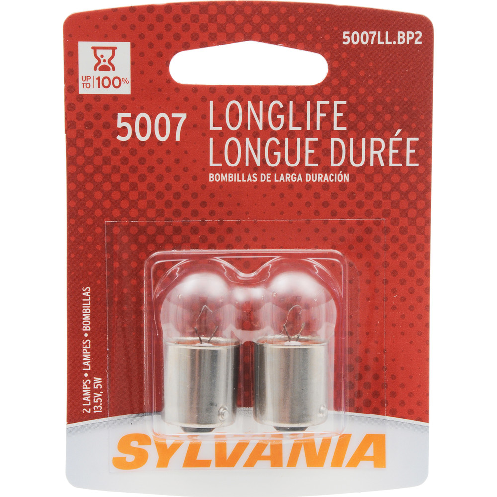 SYLVANIA RETAIL PACKS - Long Life Blister Pack Twin Engine Compartment Light Bulb - SYR 5007LL.BP2