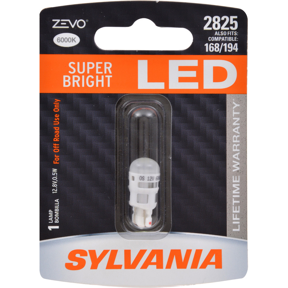 SYLVANIA RETAIL PACKS - ZEVO Blister Pack Glove Box Light Bulb - SYR 2825LED.BP