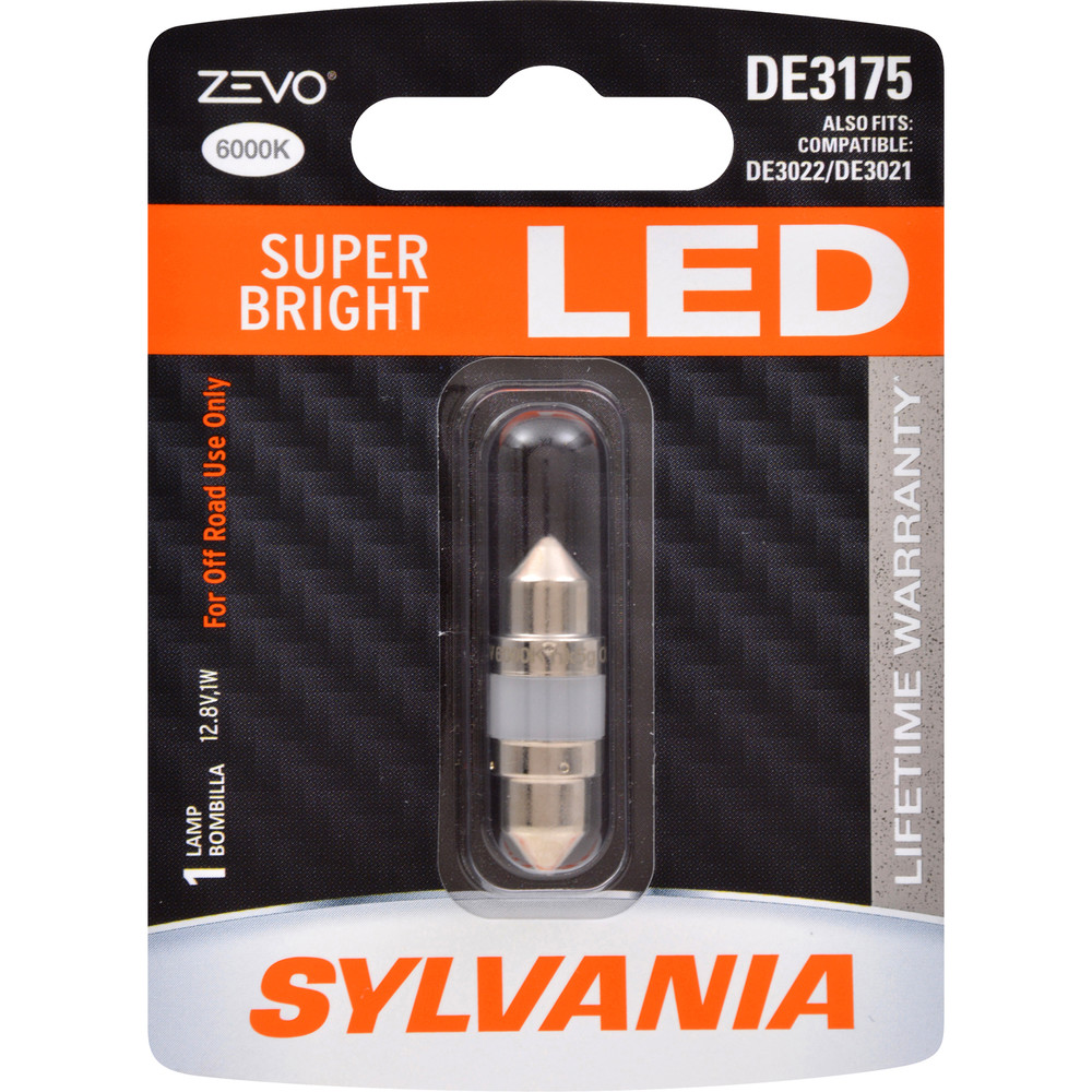 SYLVANIA RETAIL PACKS - ZEVO Blister Pack Map Light Bulb - SYR DE3175LED.BP