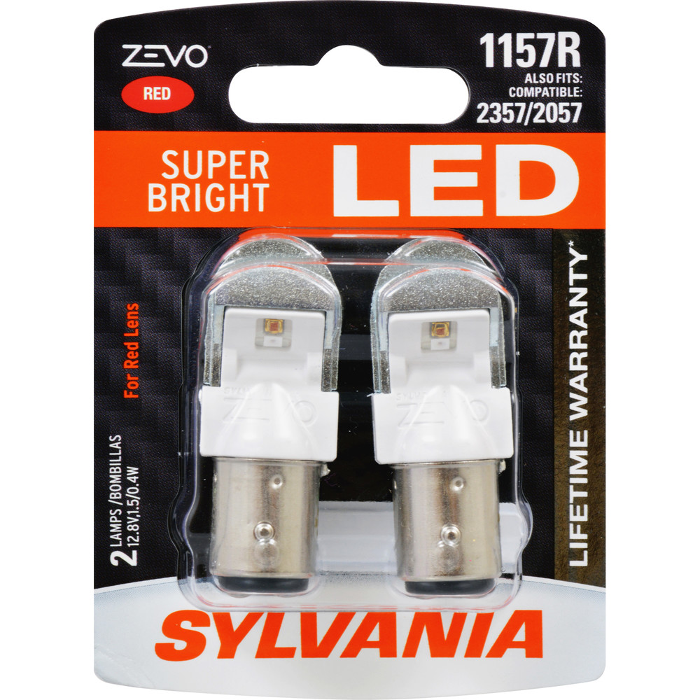 SYLVANIA RETAIL PACKS - ZEVO Blister Pack Twin Brake Light Bulb - SYR 1157RLED.BP2