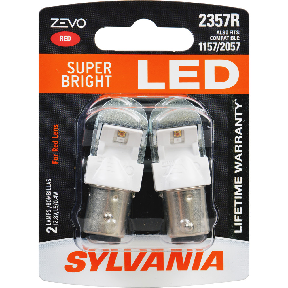 SYLVANIA RETAIL PACKS - ZEVO Blister Pack Twin Tail Light Bulb - SYR 2357RLED.BP2