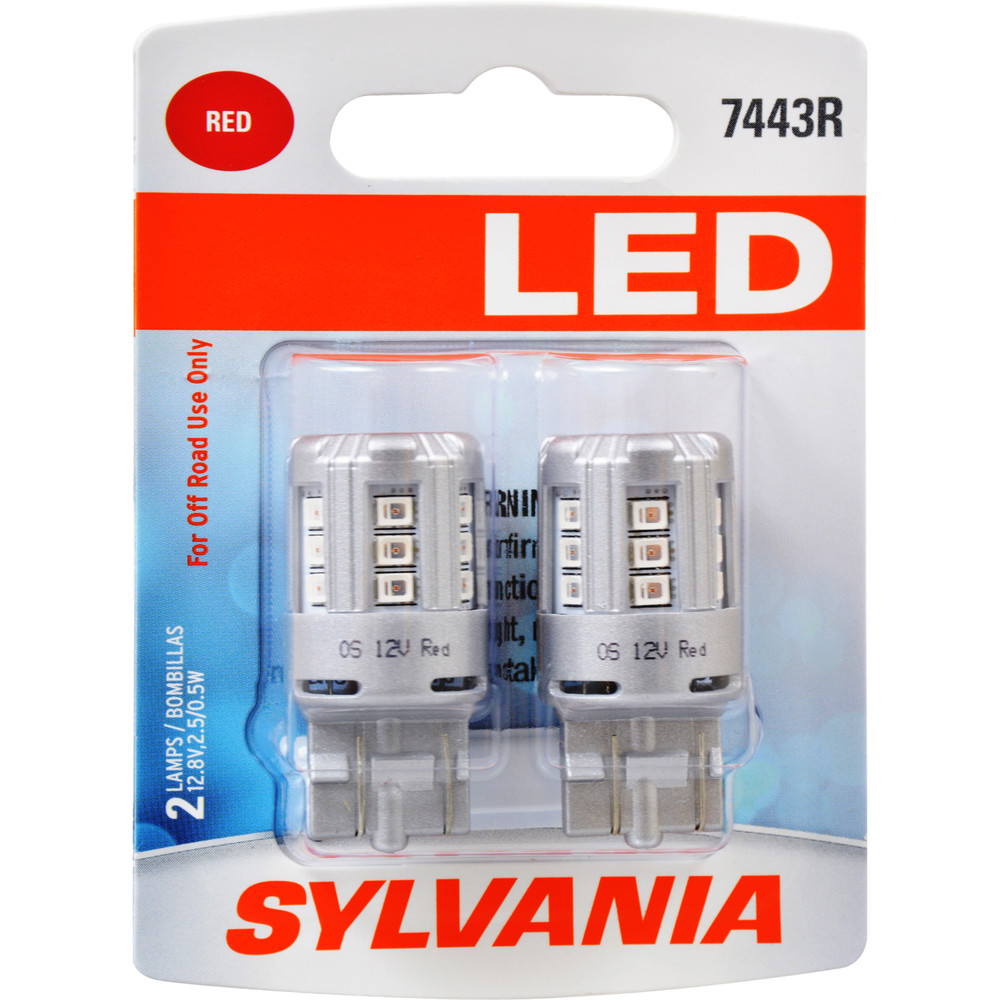 SYLVANIA RETAIL PACKS - LED Blister Pack Twin Tail Light Bulb - SYR 7443RSL.BP2