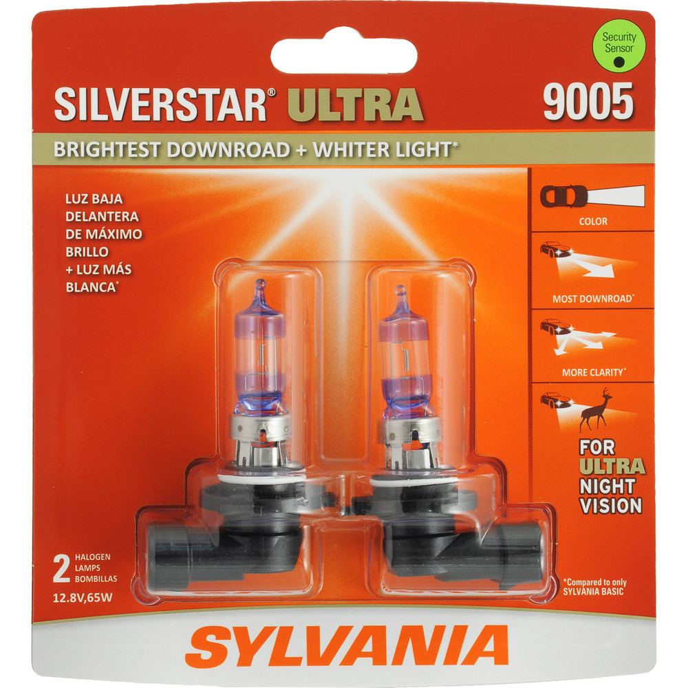 SYLVANIA RETAIL PACKS - SilverStar Ultra Blister Pack Twin Daytime Running Light Bulb - SYR 9005SU.BP2