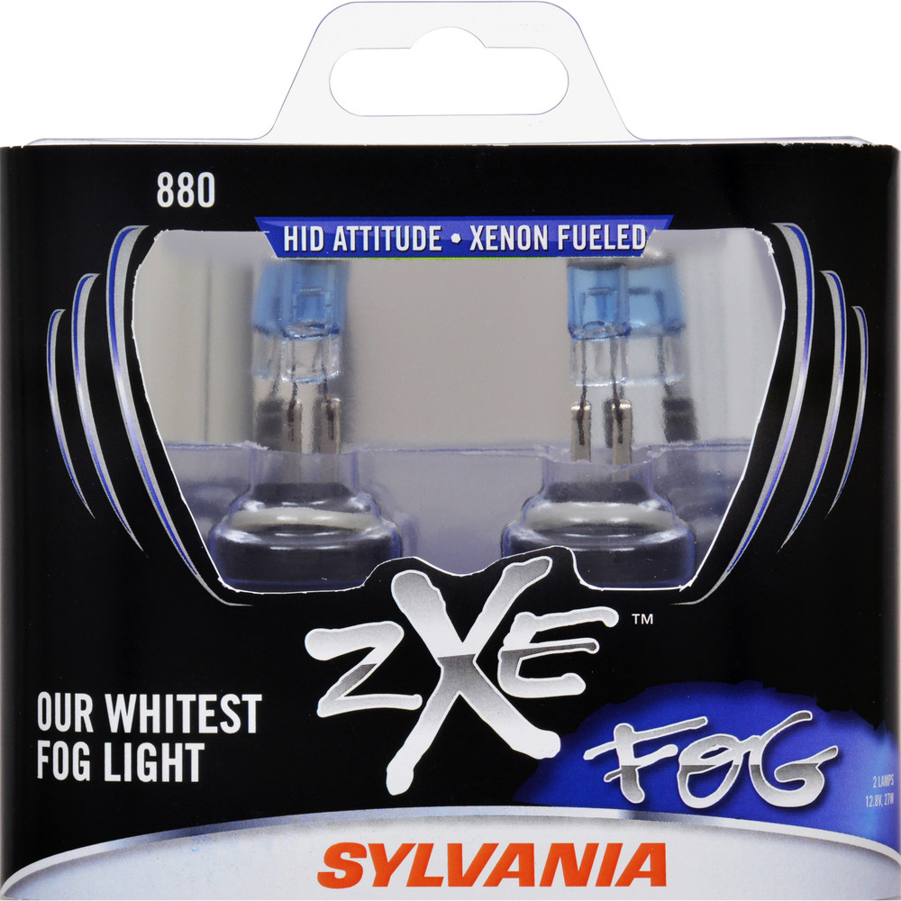 SYLVANIA RETAIL PACKS - SilverStar zXe Plastic Box Twin Fog Light Bulb (Front) - SYR 880SZ.BB2